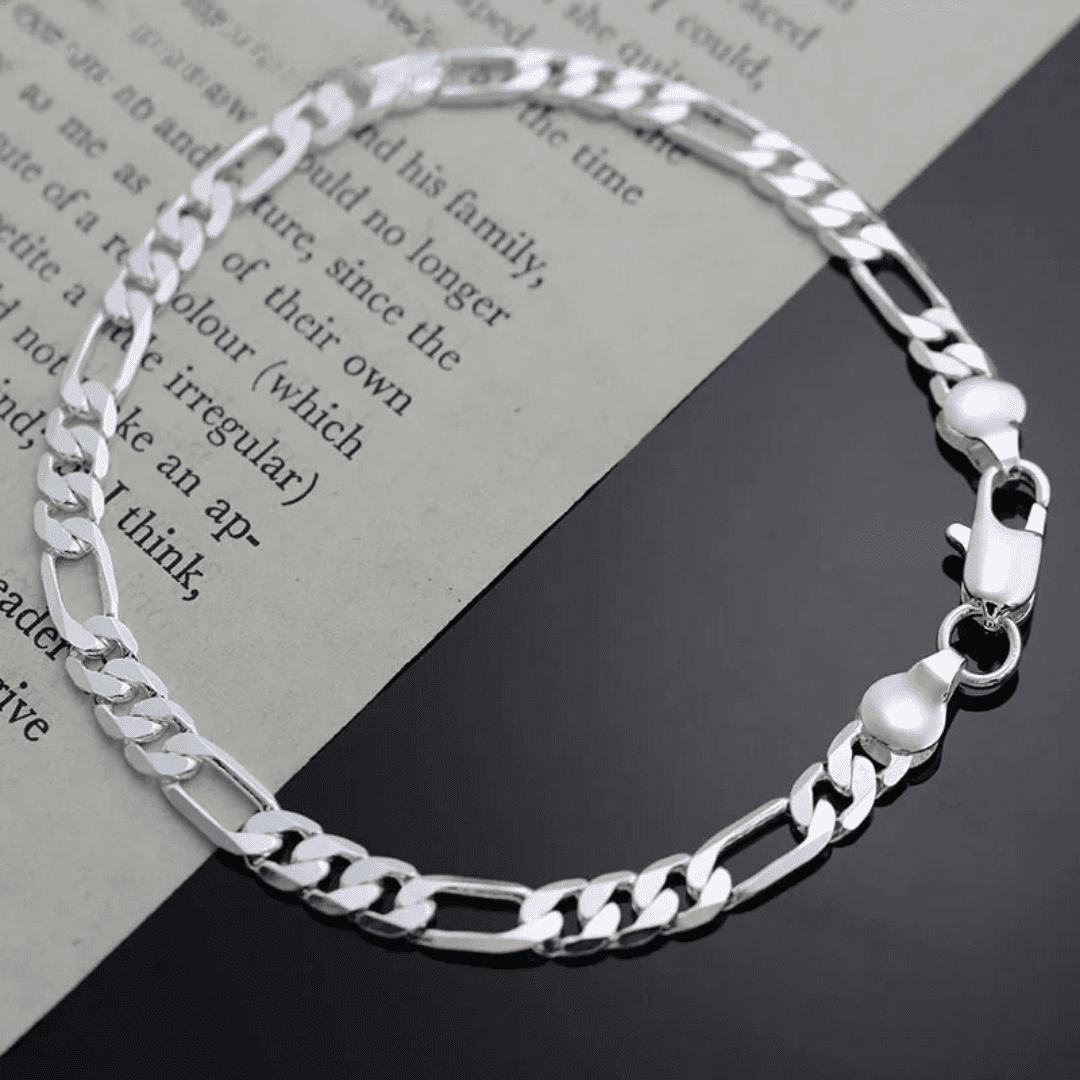 925er Silber Italien Armband mit 4 mm Zirkonia