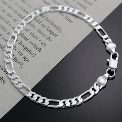 925er Silber Italien Armband mit 4 mm Zirkonia