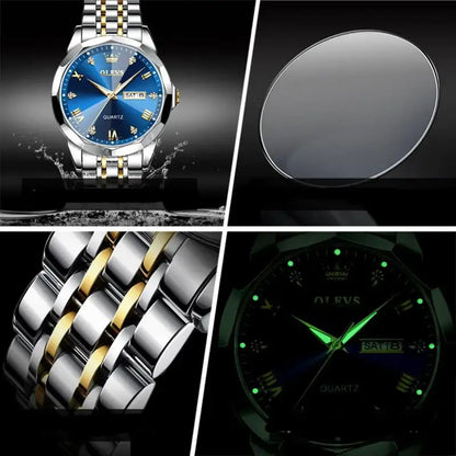 OLEVS 3D Crystal-Dial Watch with Diamond Pattern · Limited Edition