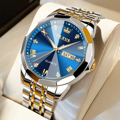 OLEVS 3D Crystal-Dial Watch with Diamond Pattern · Limited Edition